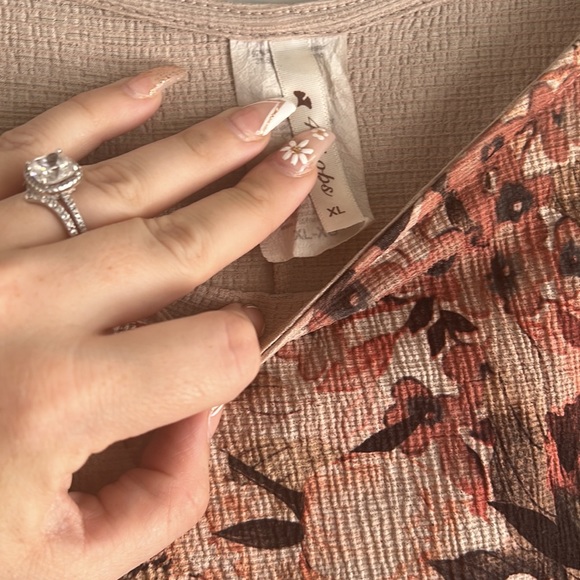 floral boho top xl - Picture 3 of 4